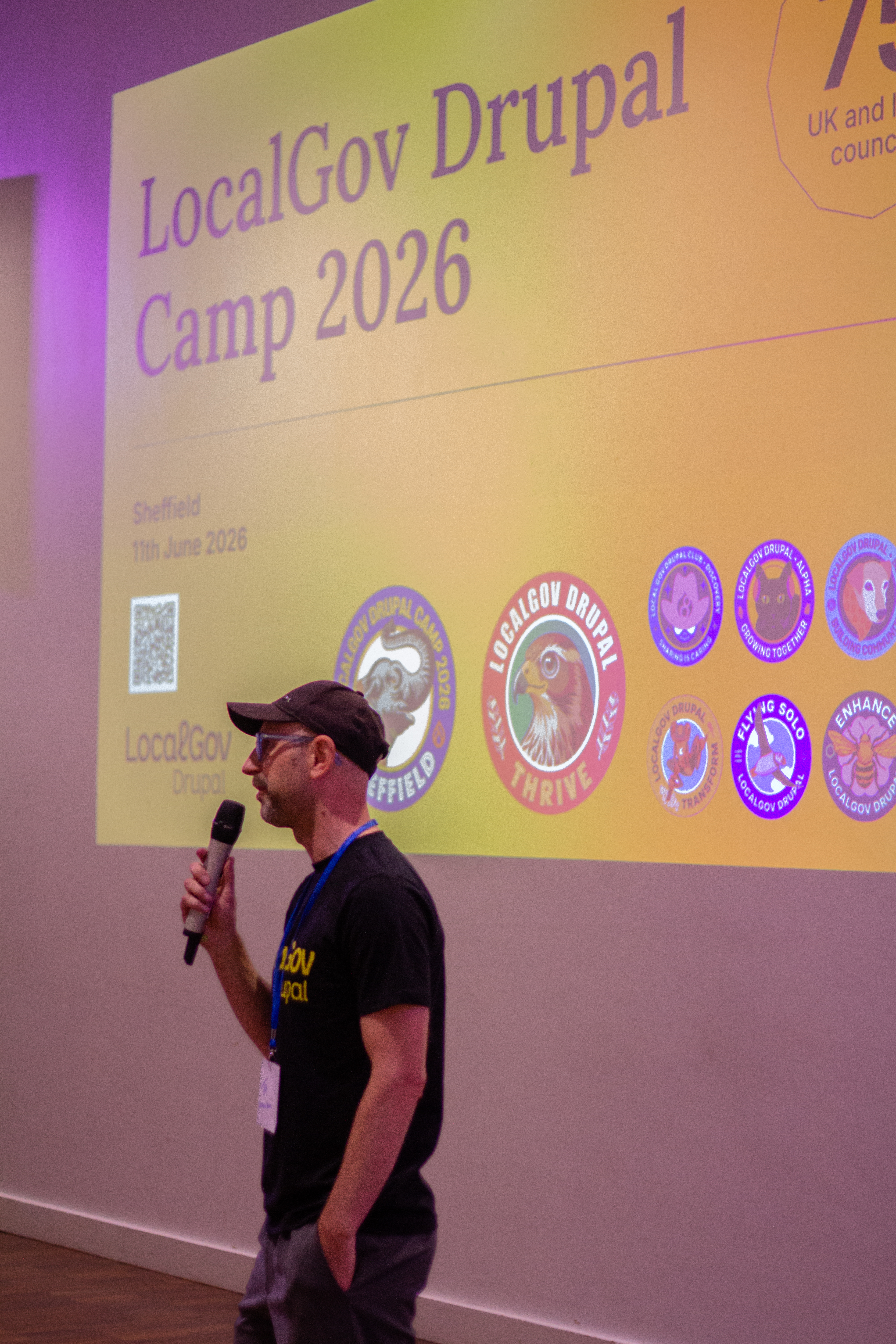 Speaker presenting at LocalGov Drupal Camp 2026